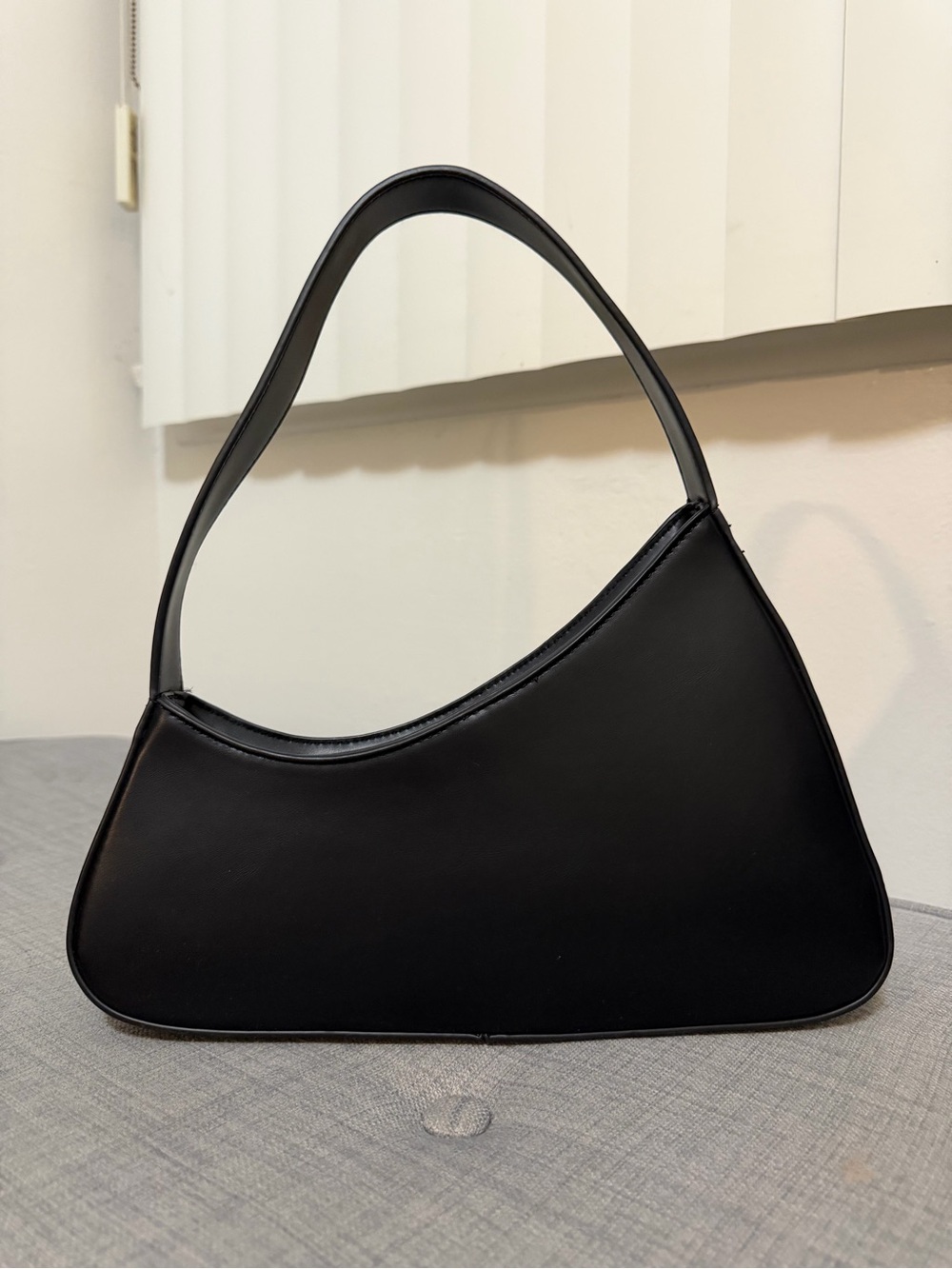 Rachel Zoe Sleek Black Crescent Shoulder Bag